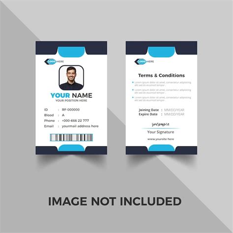 Premium Vector Corporate Id Card Template