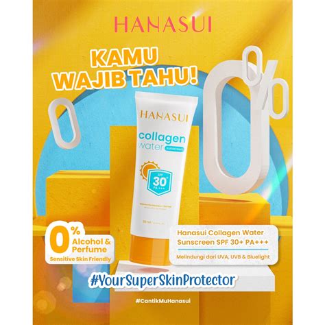 Jual Hanasui Collagen Water Sunscreen Spf Spf Pa Ml