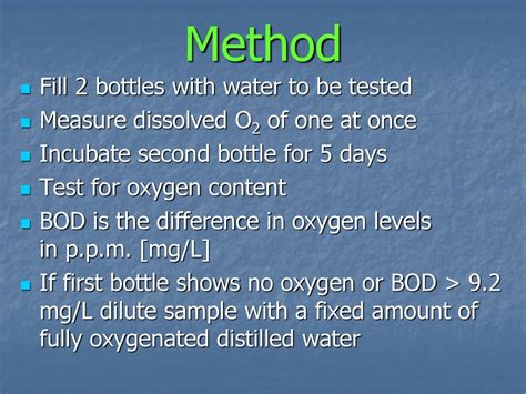 Biochemical Oxygen Demand Ppt Download