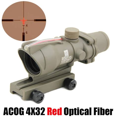 Mira T Ctica Acog X De Fibra Ptica Para Caza Ret Cula Cruzada