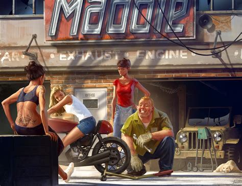 Mercenary Garage Cafe Racer Girls