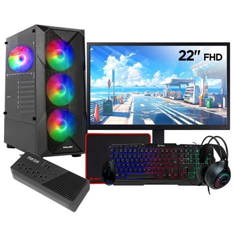 Computadora Pc Gamer Ryzen G Ram Gb Ssd Gb Monitor Full