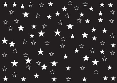 Un Fondo Negro Con Estrellas Y Una Estrella Blanca Vector Premium