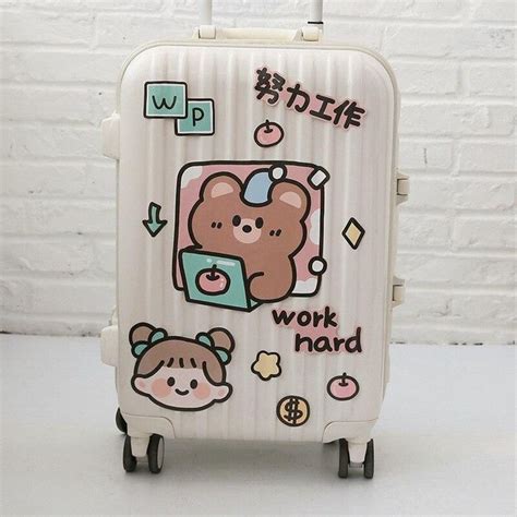 1 Sheet Kawaii Waterproof Luggagelaptop Stickers Suitcase Stickers