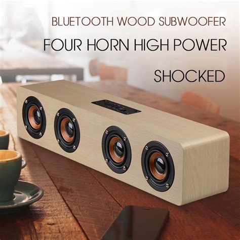 Altavoz De Madera Con Subwoofer De Doble Bocina A Grandado