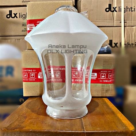 Jual Hanya Kap Kaca Lampu Taman TFP 31k Dlx Lighting Pilar Minimalis