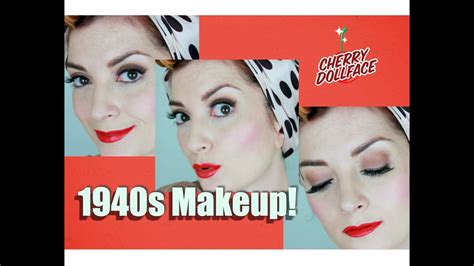 1940s Classic Hollywood Vintage Makeup Tutorial By Cherry Dollface