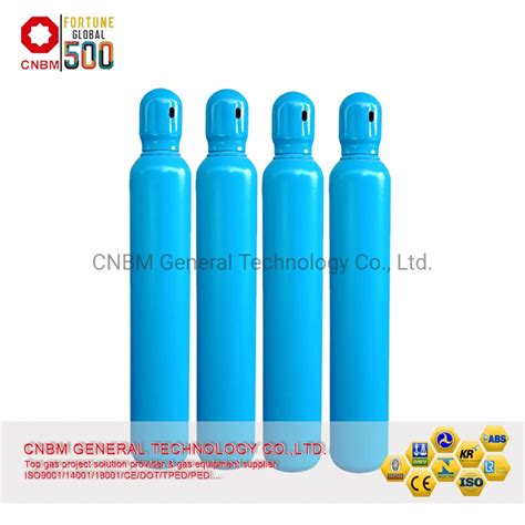 ISO9809 3 150bar 40L High Pressure Seamless Steel Medical Oxygen