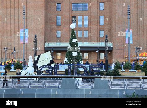 GLIDE ice skating rink at Battersea Power Station Christmas 2022, in SW ...