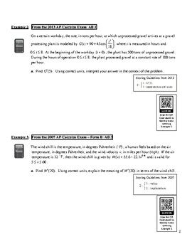 Ap Calculus Ab Unit Guided Practice Lecture Notes Pdf Tpt