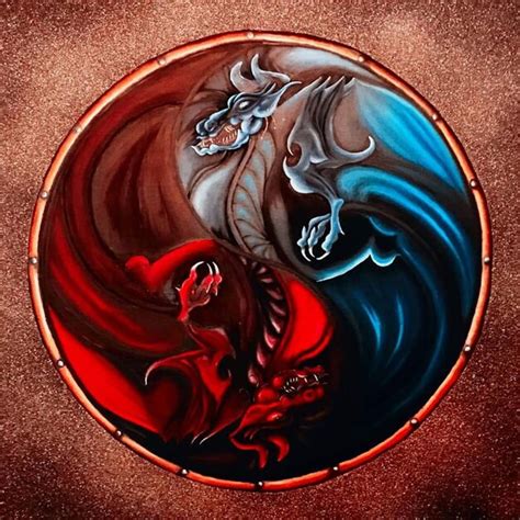 Premium Photo Ying Yang Symbol Dragon Wallpaper