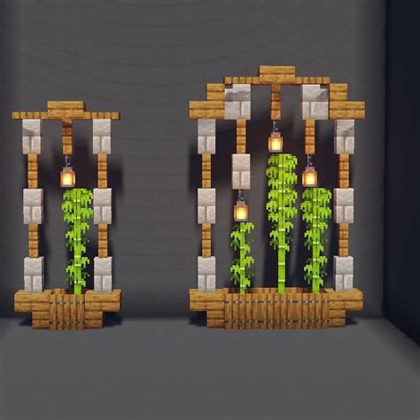 Four Bamboo Decoration Ideas for Minecraft