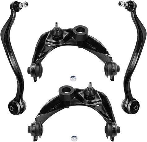 4pc Front Upper Lower Rearward Control Arms W Ball Joints Kit