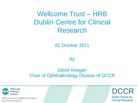 Dr David Keegan Agm 2011 Dccr Overview Ppt