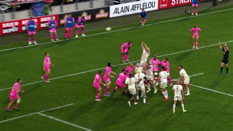 TOP 14 Essai de Maxime LAMOTHE 2 UBB Stade Français Paris Union