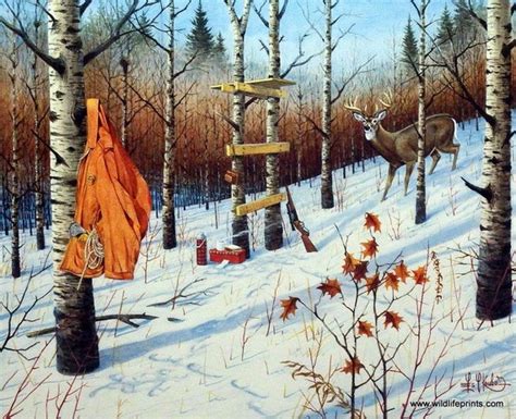 Les Kouba Nature Call S Deer Hunting Signed And Numbered Etsy