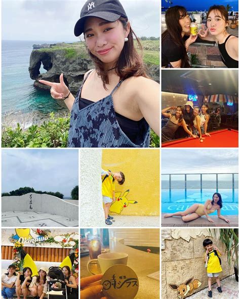 藤森マリナさんのインスタグラム写真 藤森マリナinstagram「沖縄思い出まとめ🌴🫶🏻 どの瞬間も楽しい🥺🩷🫧 まりなはんスマイル