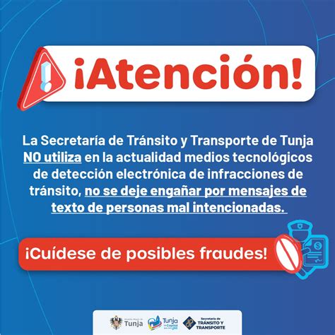 MovilidadTunja on Twitter NO SE DEJE ENGAÑAR Desde la Secretaría de