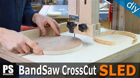 Band Saw Cross Cut Sled And Circle Jig 2 In 1 Youtube