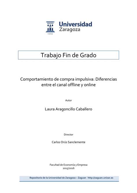 Pdf Trabajo Fin De Grado Zaguan Unizar Es Ndice De Tablas Tabla