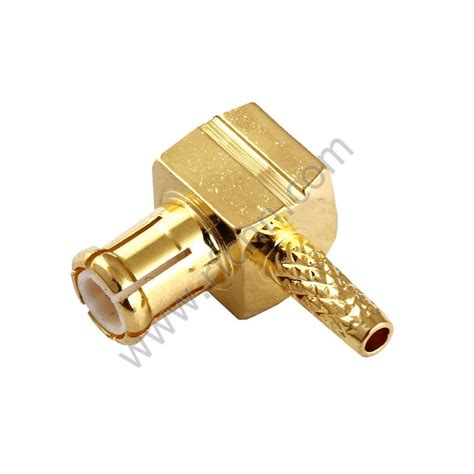 MCX Connector Plug Crimp Right Angle For RG178 Cable From China