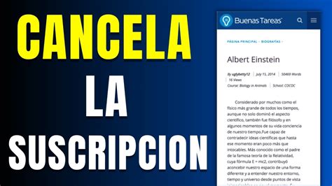 Como Cancelar Suscripcion En Buenas Tareas Gu A Completa