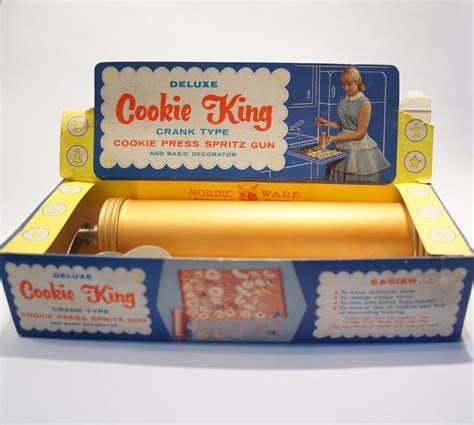 Vintage Deluxe Cookie King Cookie Press Spritz Gun and