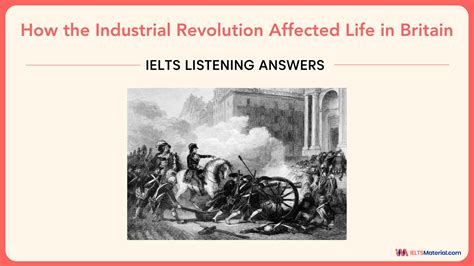 How The Industrial Revolution Affected Life In Britain IELTS