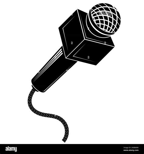Old Fashioned Radio Studio Microphone Stock Vector Images Alamy