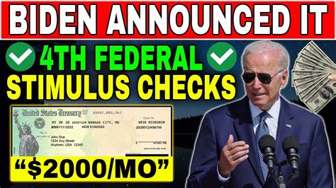 Finally Biden Announced It 2000 MO 4th Stimulus Checks Approved For