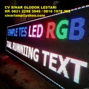 Lampu Running Text RGB Multi Color Agen Dan Distributor Lampu LED