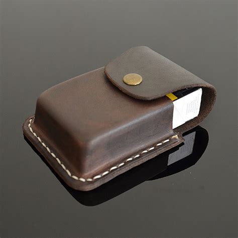 Leather Cigarette Holder Case Box for King Size 100s Slim Size ...