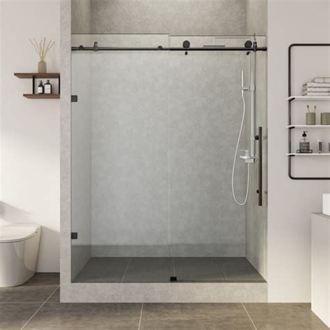 1inchhome 72 W X 76 H Sliding Frameless Shower Door And Reviews Wayfair