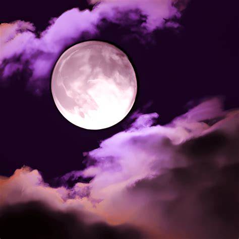 Purple Moon Graphic · Creative Fabrica