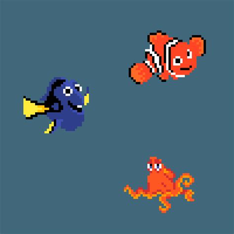 Editing Finding Nemo - Free online pixel art drawing tool - Pixilart