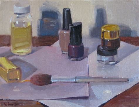 Sedwick Studio Makeup Oil Painting Still Life Daily Painting