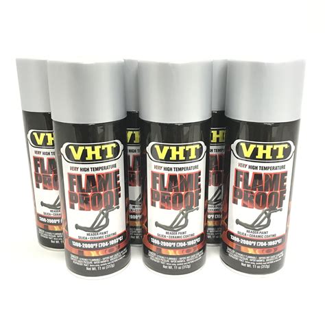 VHT SP117 6 PACK FLAT ALUMINUM High Temperature Flame Proof Header