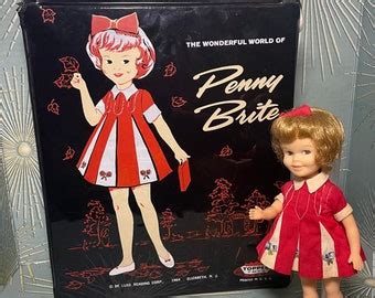 Vintage Penny Brite 8 5 Doll Original Dress 1960s Deluxe Reading Etsy