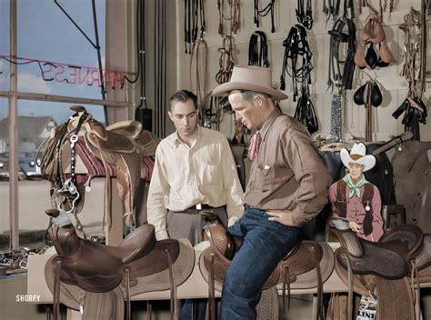 Saddle Straddler Colorized 1940 Shorpy Old Photos Framed Prints