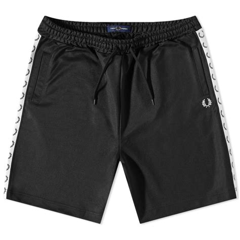 Fred Perry Taped Tricot Shorts Black END