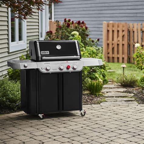 Weber Genesis Sp E 335 Special Edition Propane Gas Grill With Sear Zone And Side Burner Black