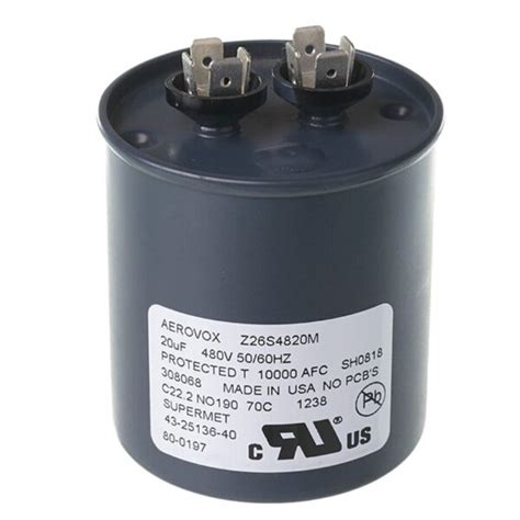 20 MFD X 440 Run Capacitor 43 25136 40 JustCapacitors