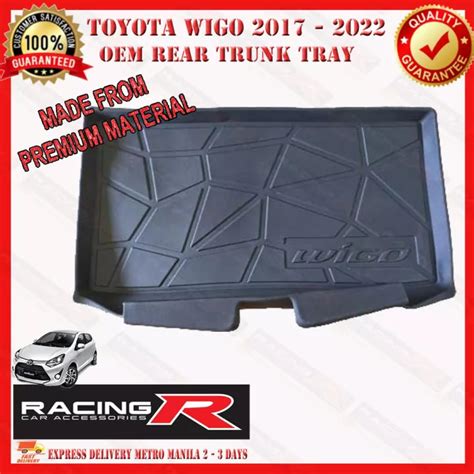 Toyota Wigo To Premium Rear Trunk Tray Or Cargo Tray With Ext