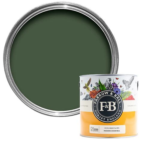 Farrow Ball Natural History Museum Modern Eggshell Paint Duck Green