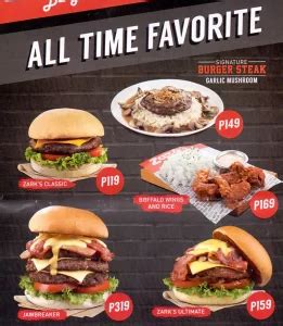 Zark S Burger Menu Philippines Updated In October