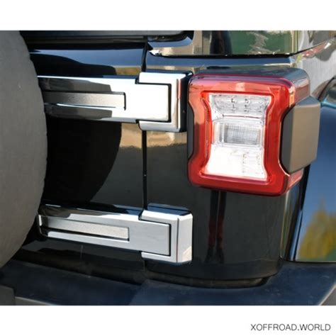 Tailgate Hinge Covers Chrome Jeep Wrangler JK XOEA075 X Offroad