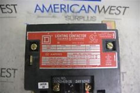 Square D 8903 Spo 10 Series A 60 Amp Lighting Contactor With 24V 60Hz ...