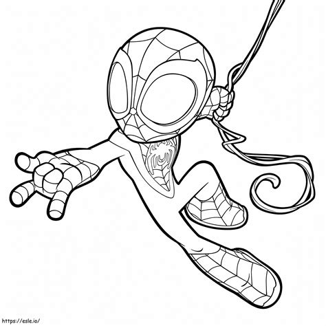 Spidey Miles Morales coloring page