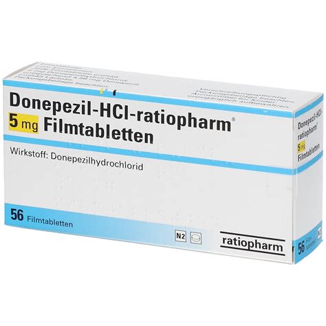 Donepezil HCl Ratiopharm 5 Mg 56 St Mit Dem E Rezept Kaufen Shop