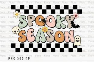 Retro Spooky Season Ghouls Halloween Png Graphic By Flora Co Studio